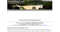Desktop Screenshot of khaolakbeach.com